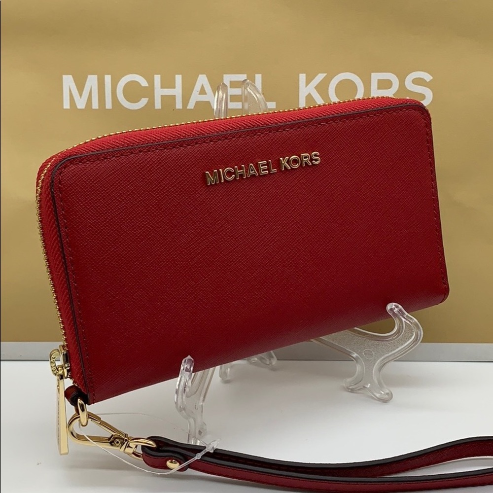 Michael Kors Jet Set Travel Phone Wallet Wristlet - Picture 5 of 16